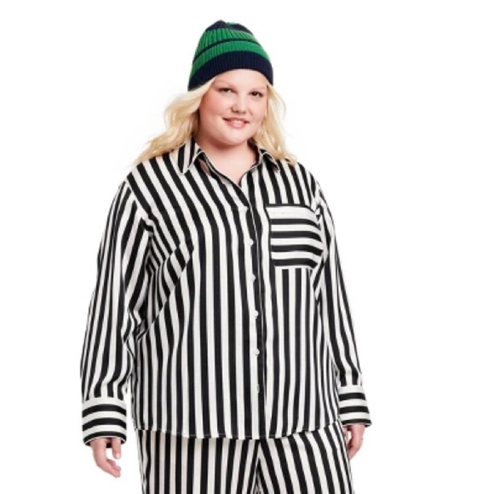 La Ligne Striped Button-Up Shirt